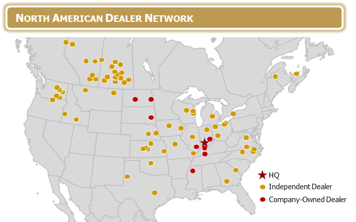 Apache Sprayers North American Dealer Map
